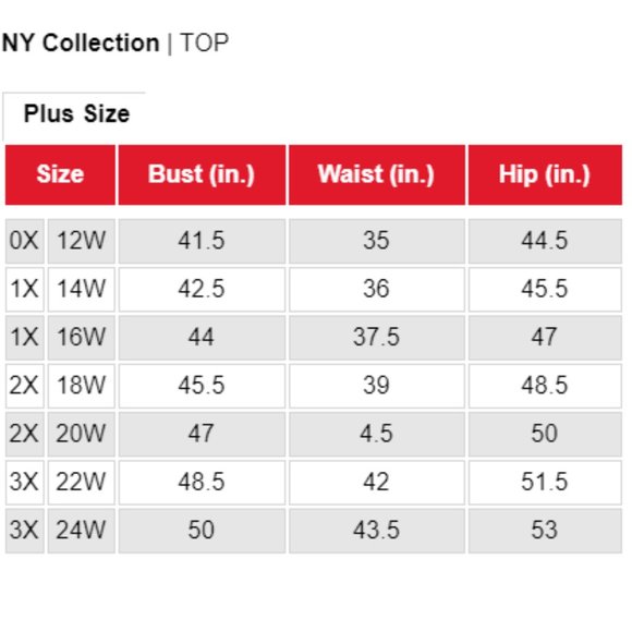 NEW Ruby Metallic/Glitter Top NY Collection Plus - Picture 10 of 10